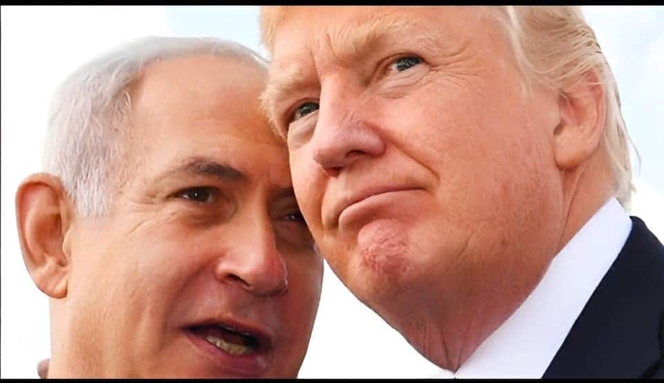 Trump is the antichrist. Or is it netanyahu? Trump with benjamin netanyahu