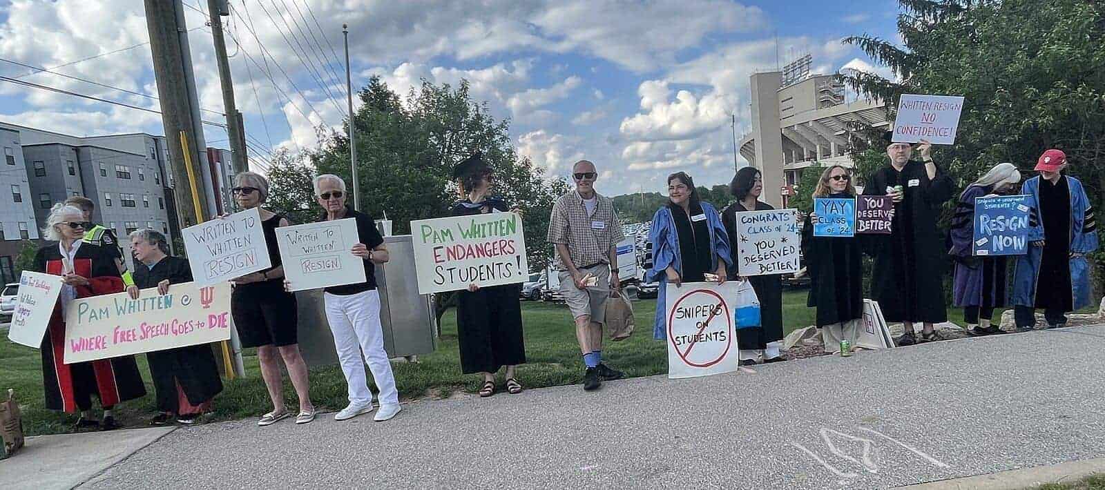 Us military aid to israel wont end. Pro-palestinian protestors in indiana university bloomington on may 4, 2024. This picture were taken at the intersection of 17th street and dunn street near memorial stadium.