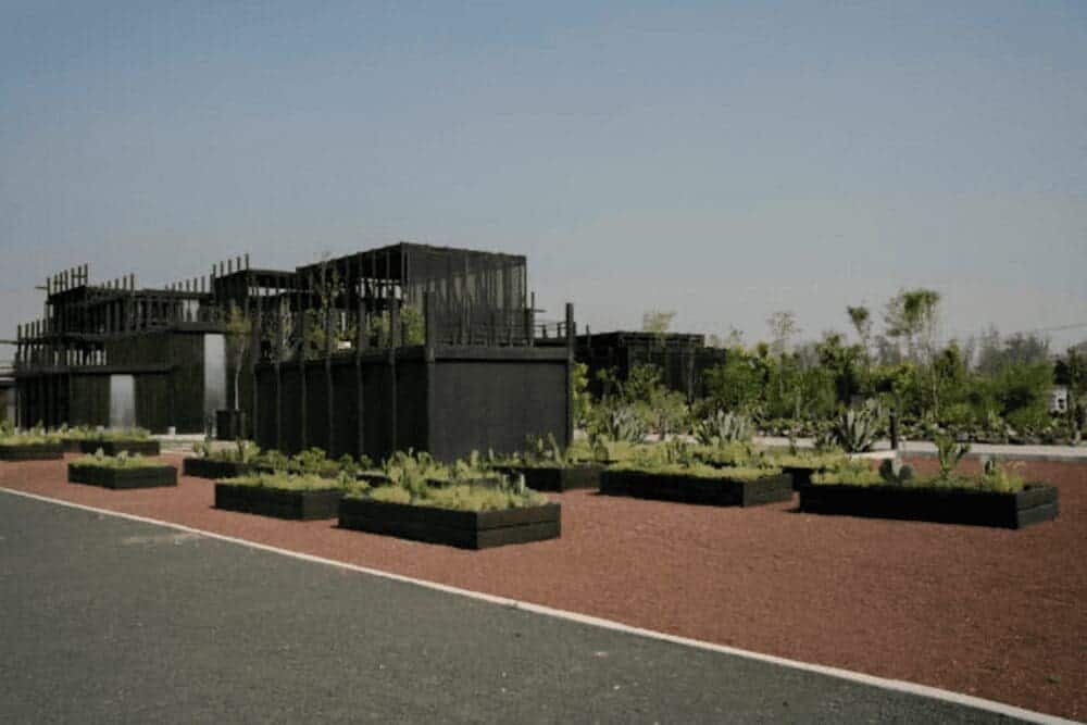 A community center located in the park outside mexico city