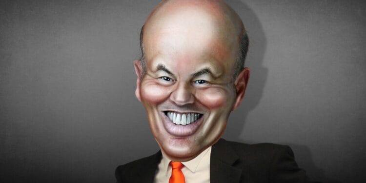 Caricature of louid dejoy of the usps